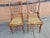 Victorian Pair of Victorian Walnut Carved and Spindle Cane Seat Side Chairs For Sale - Image 3 of 10