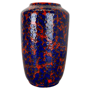 Super Color Crusty Fat Lava Multi-Color Vase from Scheurich, Germany, 1970s