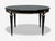 Maison Jansen Style, Hollywood Regency, Black Lacquer, Bronze, Ebonized Louis XVI Style Dining Table, France, 1940s...