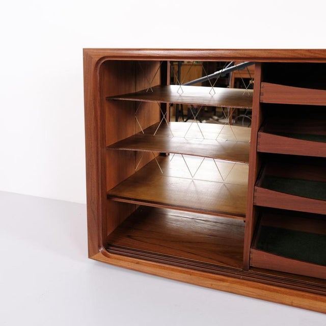 1960s Teak Sideboard with Sliding Doors by Edmund Jørgensen, 1960s For Sale - Image 5 of 15