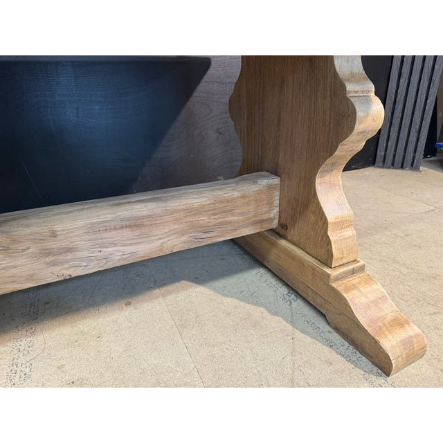 Oak Farmhouse Dining Table, 1920 For Sale - Image 11 of 18