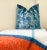 Not Yet Made - Made To Order Blue Brocade 20x20 Velvet Throw Pillow With Feather Down Insert For Sale - Image 5 of 6