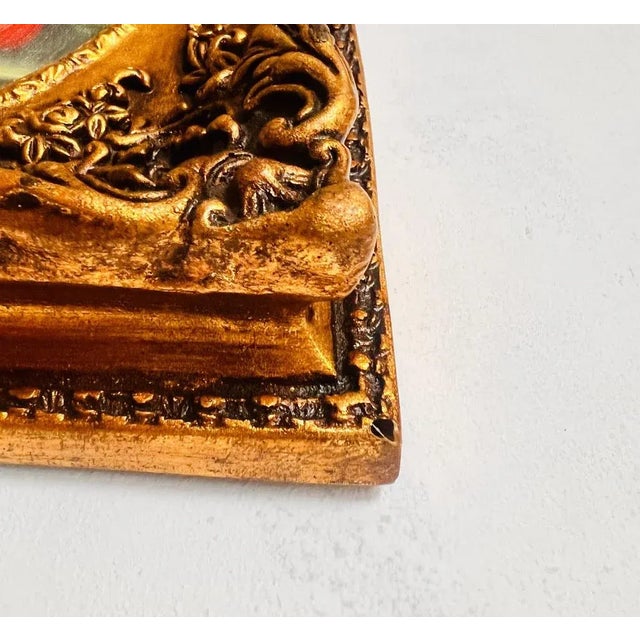 Gold Golden Frame Wall Hanging For Sale - Image 8 of 10