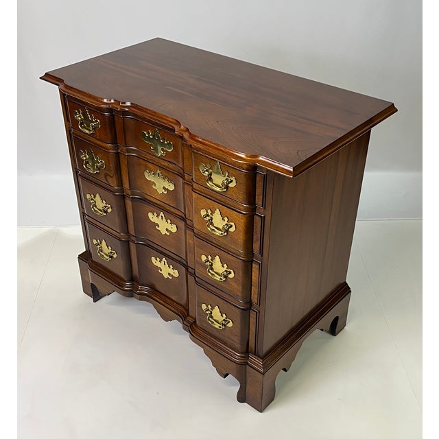 Wood Mid 20th Century Councill Craftsmen Block Front Chest For Sale - Image 7 of 17