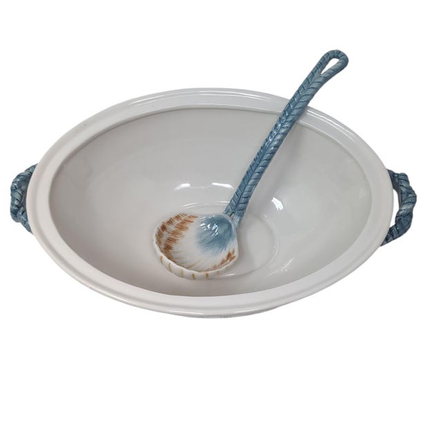 Fitz and Floyd Classics Seaboard Lobster Soup Turreen With Ladle For Sale In San Diego - Image 6 of 12
