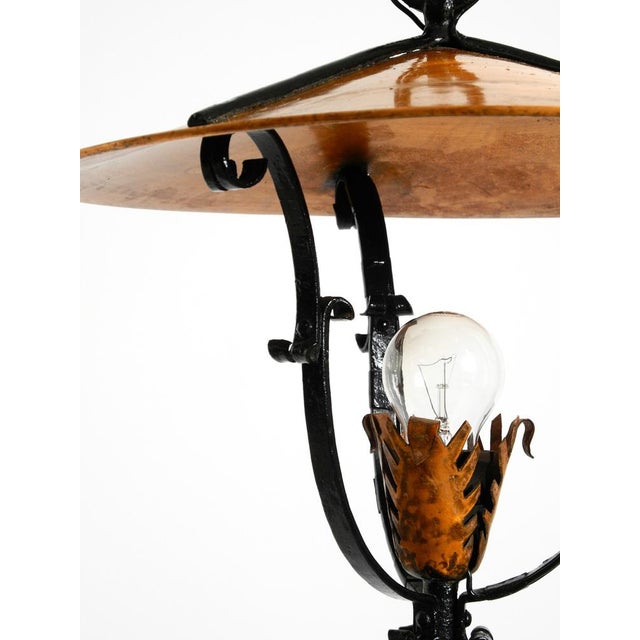Large Vintage Pendant Lights in Heavy Metal and Copper, 1930s, Set of 2 For Sale - Image 15 of 18