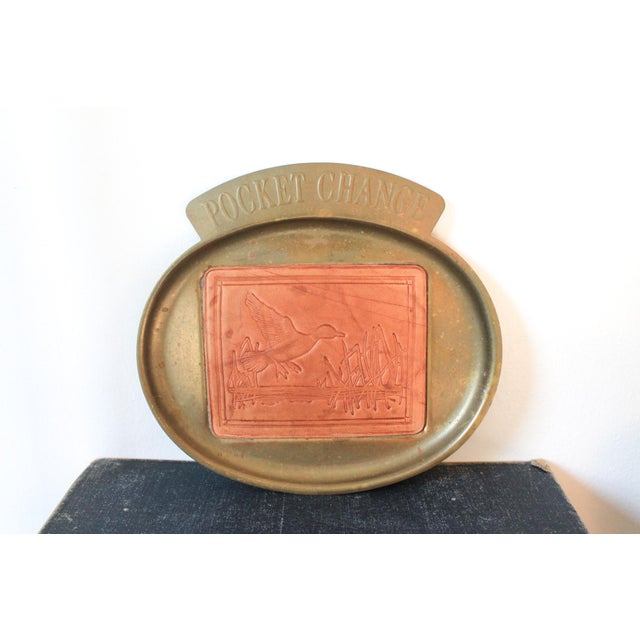 Mid 20th Century Vintage Brass Pocket Change Tray For Sale - Image 5 of 8