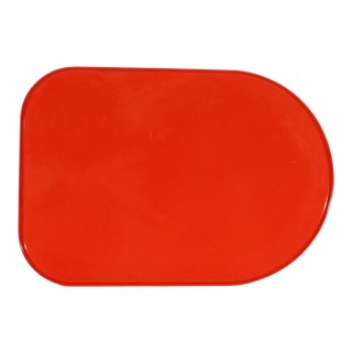 Massimo Vignelli Heller Mid Century Modern Orange Melamine Tray For Sale