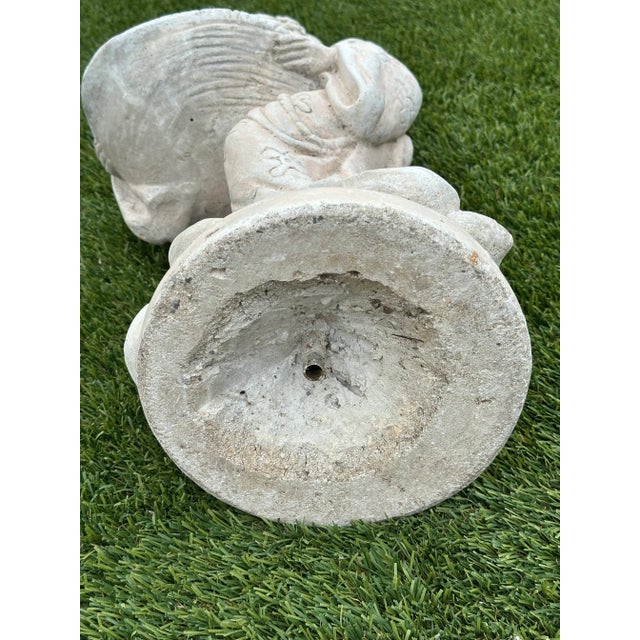Cast Stone Geisha Fountain Garden Ornament For Sale - Image 10 of 12