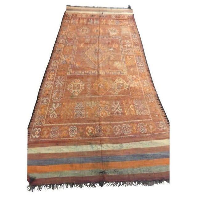 Moroccan Vintage Moroccan Berber Rug, Handwoven Wool & Goat Hair, 1960 For Sale - Image 3 of 15