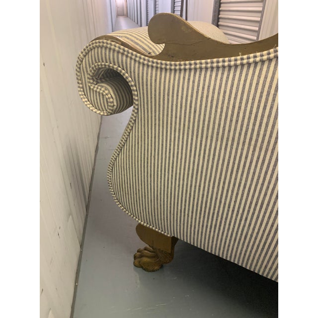 Gold Liberace Estate American Classical Style Carved Giltwood Settee Loveseat For Sale - Image 8 of 12