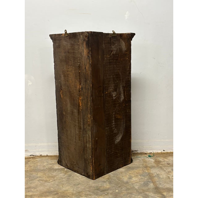 Wood Antique English Oak Corner Cabinet For Sale - Image 7 of 7