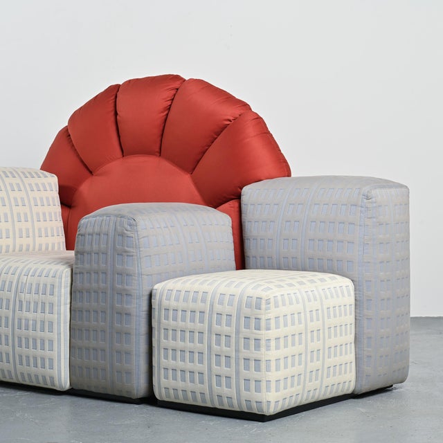 Tramonto a New York sofa, designed by Gaetano Pesce and produced by Cassina in 1979. This is the first edition of the...