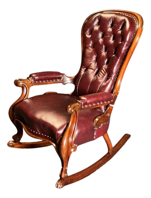 Victorian Mahogany Rocking Chair, 1870s