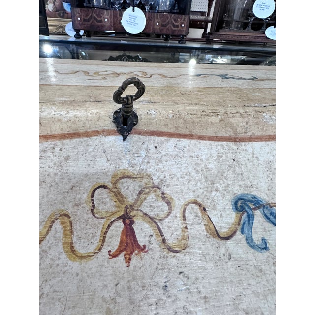 Wood 19th C. Italian Venetian Painted Secretary. For Sale - Image 7 of 13