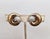 Vintage 1960s Signed Panetta Goldtone Pavé Round Clear Rhinestone Clip Earrings-2 Pieces For Sale - Image 4 of 7