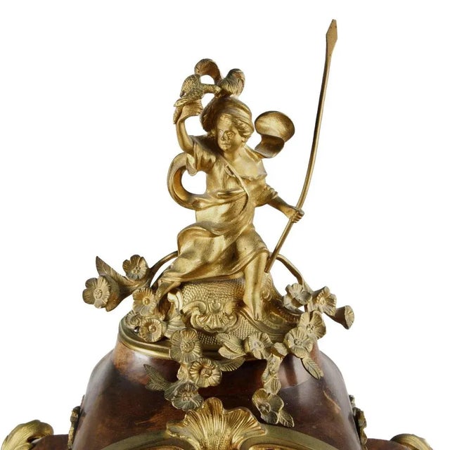 Rococo Rococo Style Wall Clock with Console, 1800s For Sale - Image 3 of 5