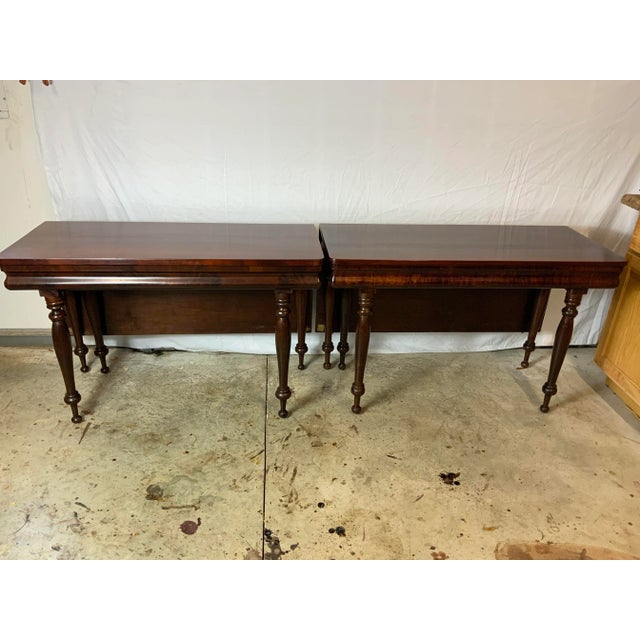 Wood 19th Century Sheraton Banquet Table For Sale - Image 7 of 12