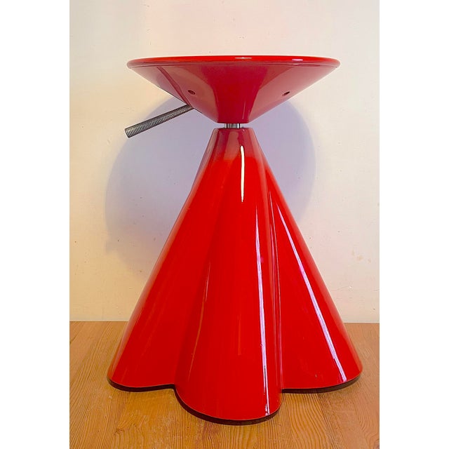 1980s Vintage Swivel Stool by Philippe Starck, 1980s For Sale - Image 5 of 11