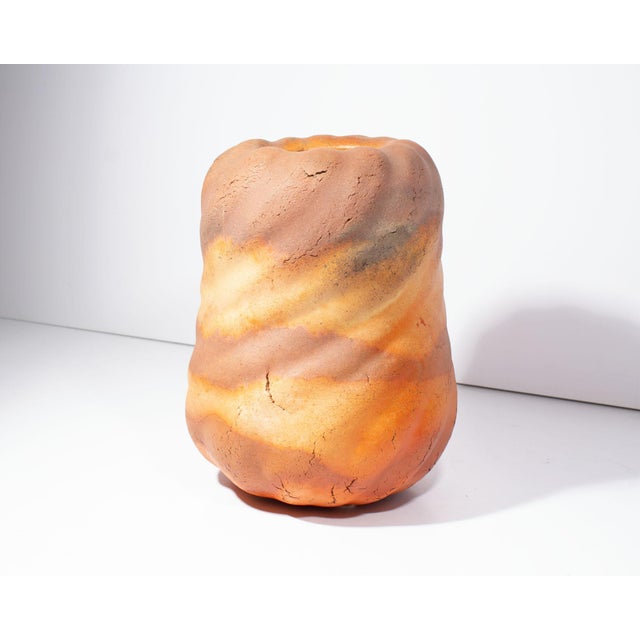 Contemporary Vintage Studio Pottery Vase For Sale - Image 3 of 7