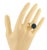 David Yurman Blue Agate Intaglio Octagon 18k Yellow Gold Ring Size 10.5 For Sale - Image 4 of 4