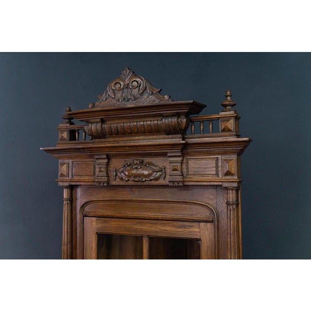 Wilhelminian Oak Corner Cupboard For Sale - Image 13 of 18