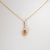 Metal Aaa Padparadscha Sapphire Pendant With Natural Diamonds: Solid 14k Gold, 6x4mm For Sale - Image 7 of 7