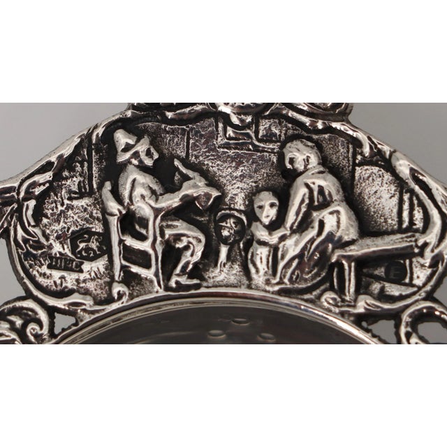 1935 Galleon Ornate Dutch Silver Tea Strainer For Sale - Image 4 of 12