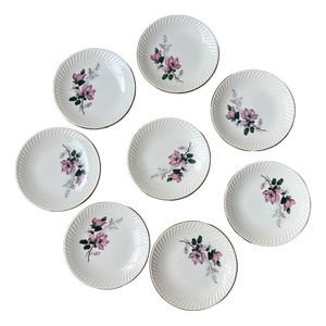 Vintage Bohemian Porcelain Plates from Gien, 1950s, Set of 8