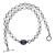 Ajd 19 Inch Double Shine White Pearl Necklace With Cloisonné Focal For Sale