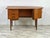 Fabulous Elliptical Teak "Bullet Desk" By Kai Kristiansen For Feldballes Mobelfabrik. 3 Drawers & A Smooth Opening Tambour...