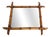 Antique Wooden Wall Mirror in Imitation Bamboo, 1800s For Sale