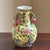 Late-20th Century Yellow Chinoiserie Ceramic Vase For Sale - Image 11 of 17