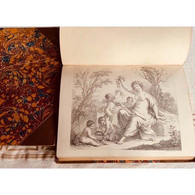 Rare 1835 Royal Collection: Italian School of Design Library Books - 300 Bartolozzi Prints For Sale - Image 10 of 12