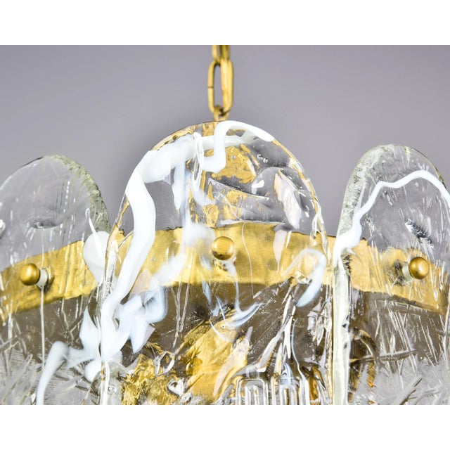 Vintage Mazzega Murano Glass Pendant For Sale - Image 11 of 12