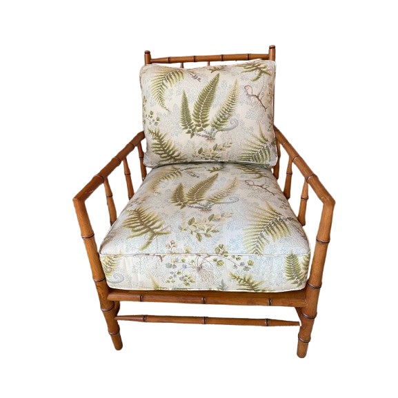 Chinoiserie Style Bamboo Lounge Chairs by Bernhardt, a Pair For Sale - Image 18 of 18