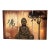Vintage Large Peaceful Sitting Buddha Three Canvas Painting For Sale