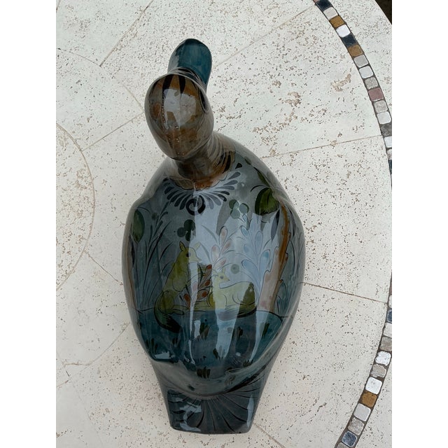 Collectible Tonala Glazed Ceramic Duck For Sale - Image 12 of 12