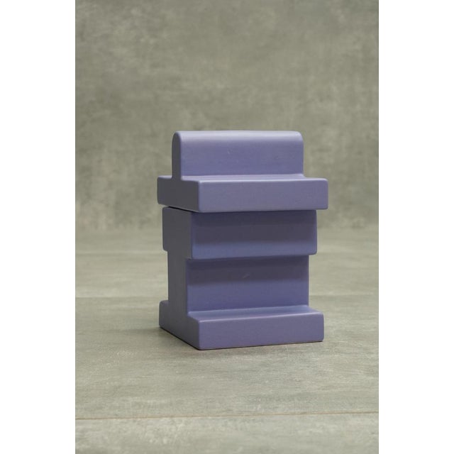 1960s Yantra Y25 Vase in Periwinkle from Ettore Sottsass, 1969 For Sale - Image 5 of 7