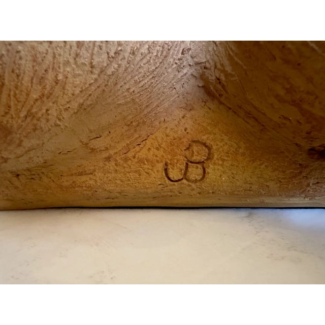 Mid Century Modern Picasso Style Stoneware Sculpture of Owls For Sale - Image 9 of 9