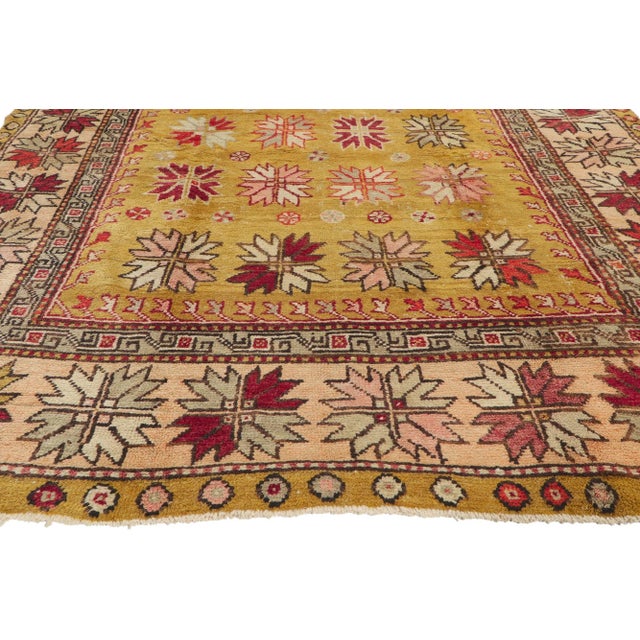 Modern Vintage Turkish Oushak Rug - 05'06 X 09'04 For Sale - Image 3 of 11