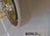 Glass Vintage Ceiling Lamps in White Metal Mounting and Relief Shade and Clear Crystal Glass by Sonlux, 1990s, Set of 2 For Sale - Image 7 of 8