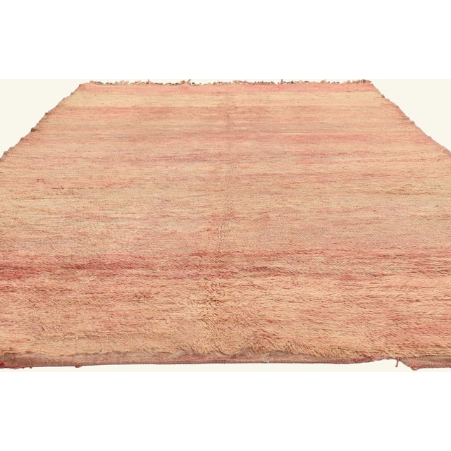 Contemporary Vintage Beni Mrirt Moroccan Rug, 06'00 X 11'03 For Sale - Image 3 of 10