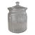 1930s Art Deco Rona Crystal Glass Lidded Biscuit/Cookie Jar Marked For Sale
