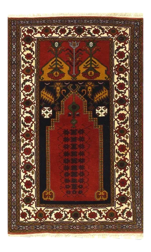 Afghan Baluch Wool Rug 3'1'' X 5'