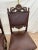 Brown Antique Gothic Side Chairs Set of Two Barley Twist Legs Hand Carved Solid Oak For Sale - Image 8 of 13