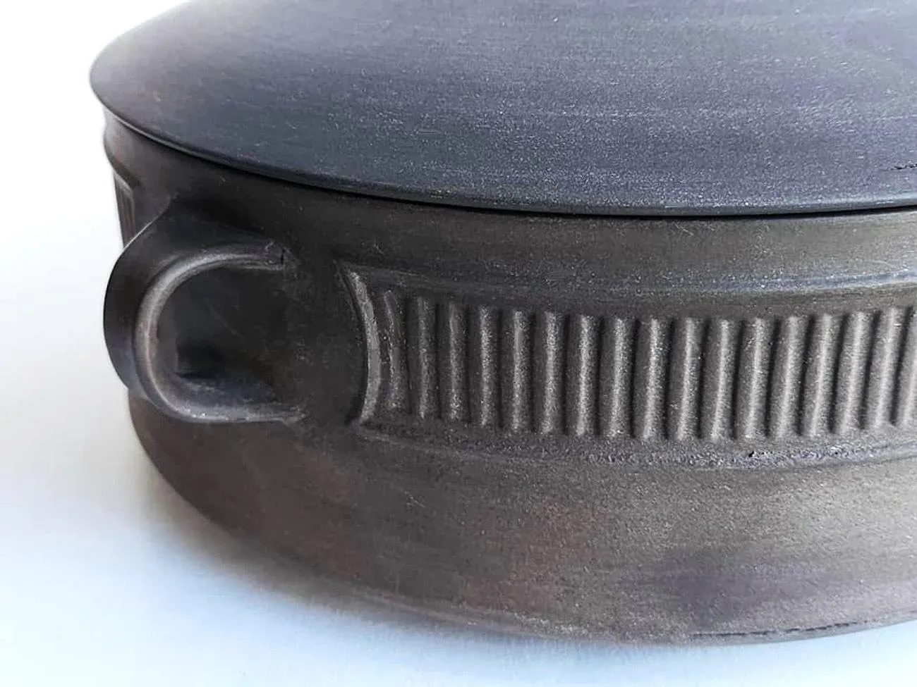 1960s Dansk 5 Quart Flamestone Round Covered Casserole Fluted