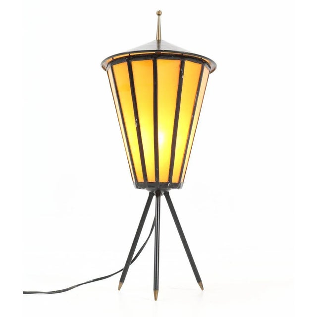 French Mid-Century Modern Table Lamp, 1950s For Sale - Image 4 of 12