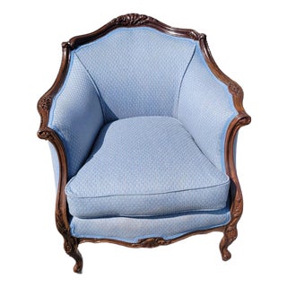 1930 Italian Club Living Room Chair Beachwood For Sale