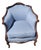 1930 Italian Club Living Room Chair Beachwood For Sale